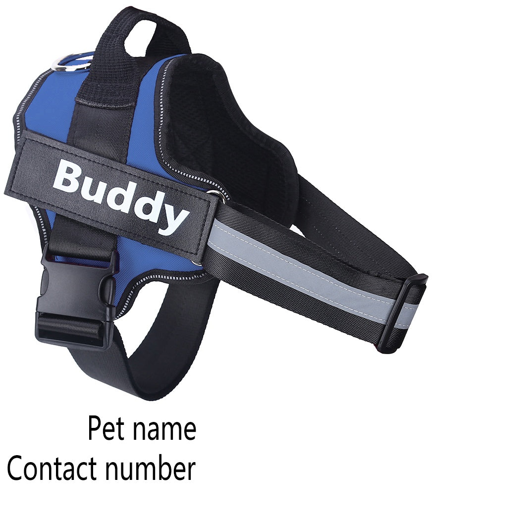 DoxieDay Custom Dog Harness – Personalized with Name & Phone Number