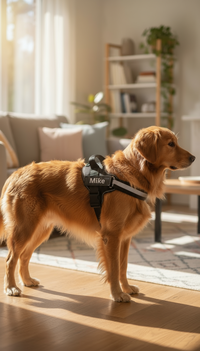 DoxieDay Custom Dog Harness – Personalized with Name & Phone Number